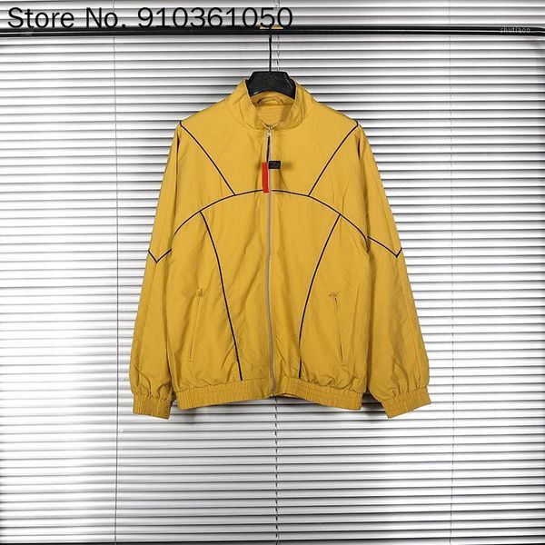 men's jackets 19ss piping track men women hiphop streetwear zip up coats mesh inside thin jacket windbreaker, Black;brown
men's jackets 19ss piping track men women hiphop streetwear zip up coats mesh inside thin jacket windbreaker, Black;brown