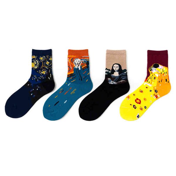 socks women's fashion brand star sky personalized famous painting mona lisa oil, Black;white
socks women's fashion brand star sky personalized famous painting mona lisa oil, Black;white