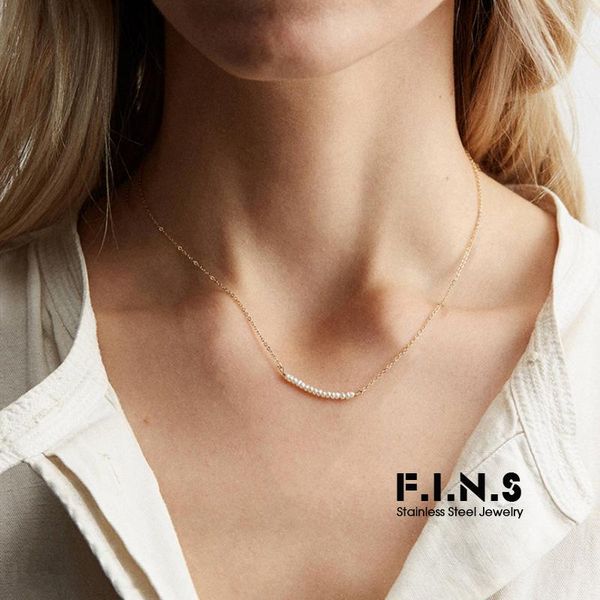 pendant necklaces f.i.n.s three-colors stainless steel necklace for women minimalist crystal pearl pendants choker, Silver
pendant necklaces f.i.n.s three-colors stainless steel necklace for women minimalist crystal pearl pendants choker, Silver