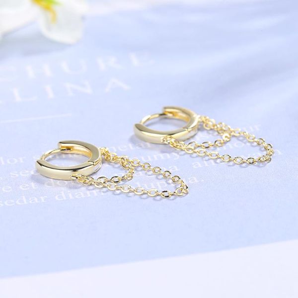 hoop & huggie kisslove fashion tassel chain earring gold color small circles earrings for women wedding jewelry, Golden;silver
hoop & huggie kisslove fashion tassel chain earring gold color small circles earrings for women wedding jewelry, Golden;silver