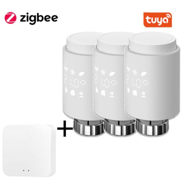 smart home control zigbee thermostat tuya radiator actuator valve programmable trv temperature controller alexa voice 2021
smart home control zigbee thermostat tuya radiator actuator valve programmable trv temperature controller alexa voice 2021