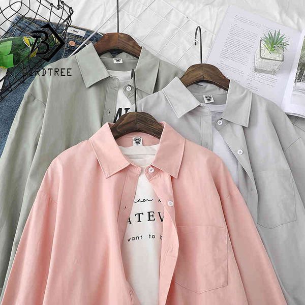 spring new women solid oversize cotton white shirt full sleeve loose casual long blouse autumn girl korean bf style t14702f 210430
spring new women solid oversize cotton white shirt full sleeve loose casual long blouse autumn girl korean bf style t14702f 210430