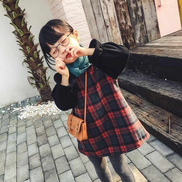 girl's dresses 2021 baby girl autumn winter patchwork plaid princess dress children clothes long sleeved girls a-line mini kids clothin, Red;yellow
girl's dresses 2021 baby girl autumn winter patchwork plaid princess dress children clothes long sleeved girls a-line mini kids clothin, Red;yellow