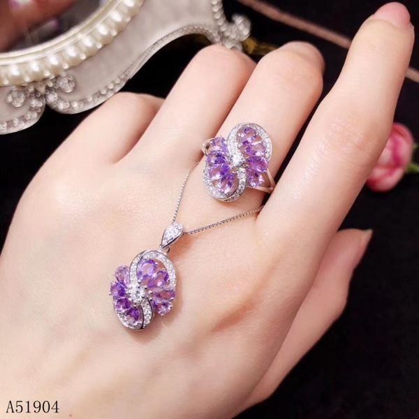 bracelet, earrings & necklace kjjeaxcmy boutique jewelry 925 sterling silver inlaid natural amethyst gemstone female ring + pendant set supp, Black
bracelet, earrings & necklace kjjeaxcmy boutique jewelry 925 sterling silver inlaid natural amethyst gemstone female ring + pendant set supp, Black