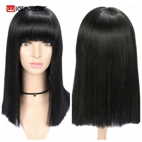 wignee long black straight heat resistant synthetic wigs for and white women with bangs natural daily/party hair wigs1
wignee long black straight heat resistant synthetic wigs for and white women with bangs natural daily/party hair wigs1