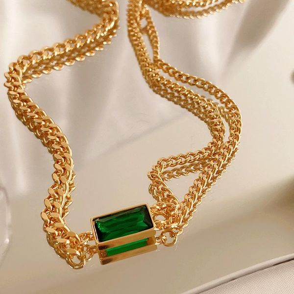 chokers green glass stone stainless steel choker neck trendy necklace for women wholesale gold color factory jewelry, Golden;silver
chokers green glass stone stainless steel choker neck trendy necklace for women wholesale gold color factory jewelry, Golden;silver