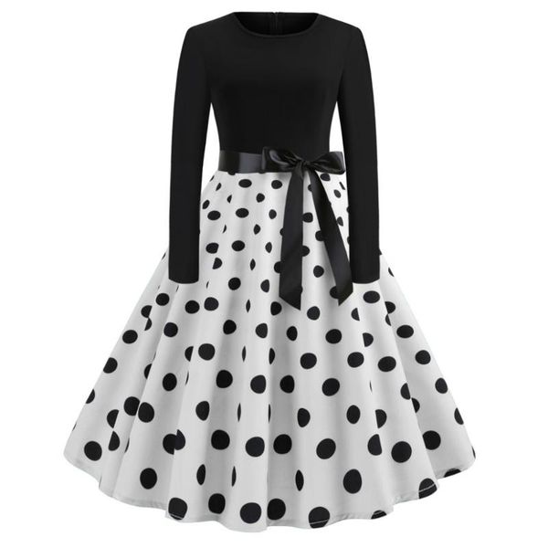 casual dresses fashion women vintage bodycon long sleeve o neck dot printing party prom swing dress female a-line with bow elegant, Black;gray
casual dresses fashion women vintage bodycon long sleeve o neck dot printing party prom swing dress female a-line with bow elegant, Black;gray