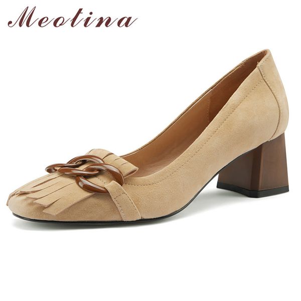 meotina kid suede high heel pumps women real leather block heels shoes suqare toe fringe fashion footwear lady dress shoes 40 210520, Black
meotina kid suede high heel pumps women real leather block heels shoes suqare toe fringe fashion footwear lady dress shoes 40 210520, Black