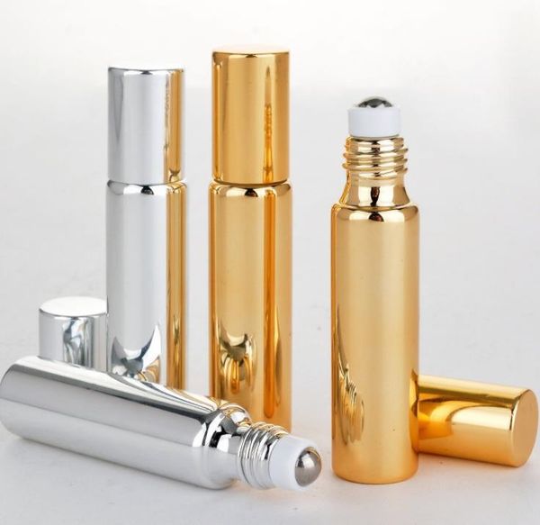 storage bottles & jars 10ml gold roll on perfume bottle, 10cc silvery essential oil rollon small glass roller container 100pcs sn462
storage bottles & jars 10ml gold roll on perfume bottle, 10cc silvery essential oil rollon small glass roller container 100pcs sn462