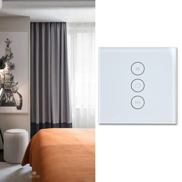 smart home control wifi curtain switch three touch button app remote voice roller blinds shutter for 100-240v
smart home control wifi curtain switch three touch button app remote voice roller blinds shutter for 100-240v