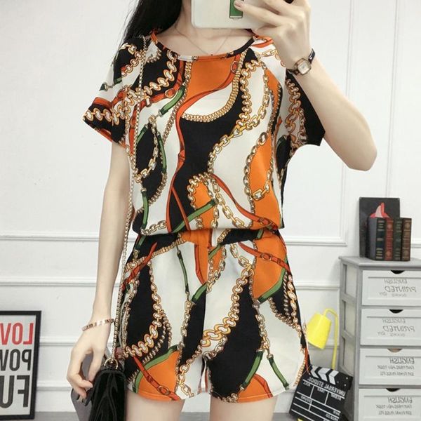 two piece dress summer women's 2 printing o-neck short set ruffled + elastic waist straight shorts set#g2, White
two piece dress summer women's 2 printing o-neck short set ruffled + elastic waist straight shorts set#g2, White