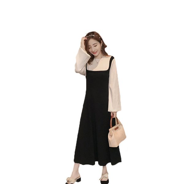 dress autumn women of great loose porte shirt o-neck lantern false temperament two-piece dressed as malha lq555 z2lq, Black;gray
dress autumn women of great loose porte shirt o-neck lantern false temperament two-piece dressed as malha lq555 z2lq, Black;gray