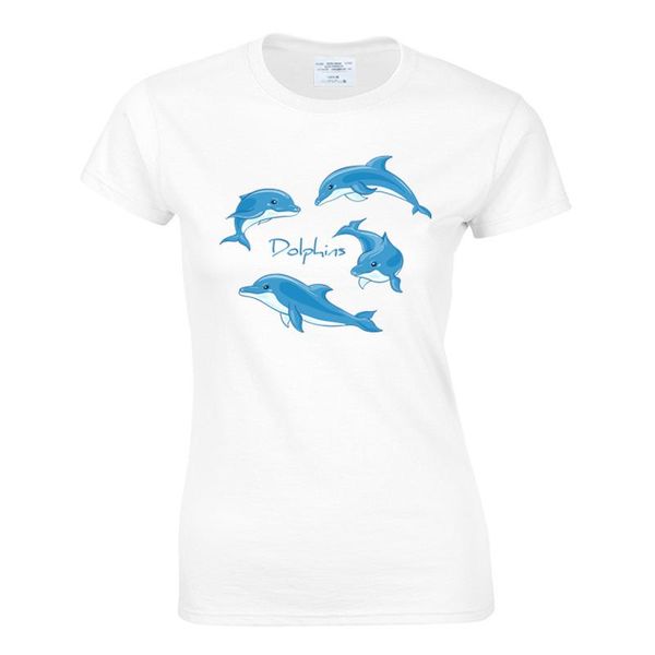 women's t-shirt stylish dolphins print women brand tshirt fashion 3d t shirt summer tees plus size s-xl, White
women's t-shirt stylish dolphins print women brand tshirt fashion 3d t shirt summer tees plus size s-xl, White