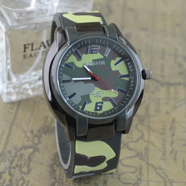 wristwatches reloj hombre 2021 fashion brand womage military camouflage watch lady men outdoor leisure silicone sports watches, Slivery;brown
wristwatches reloj hombre 2021 fashion brand womage military camouflage watch lady men outdoor leisure silicone sports watches, Slivery;brown