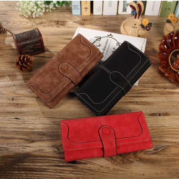 female wallet solid color long change purse handbag for women korean version hasp suture decoration card holder wallets, Red;black
female wallet solid color long change purse handbag for women korean version hasp suture decoration card holder wallets, Red;black