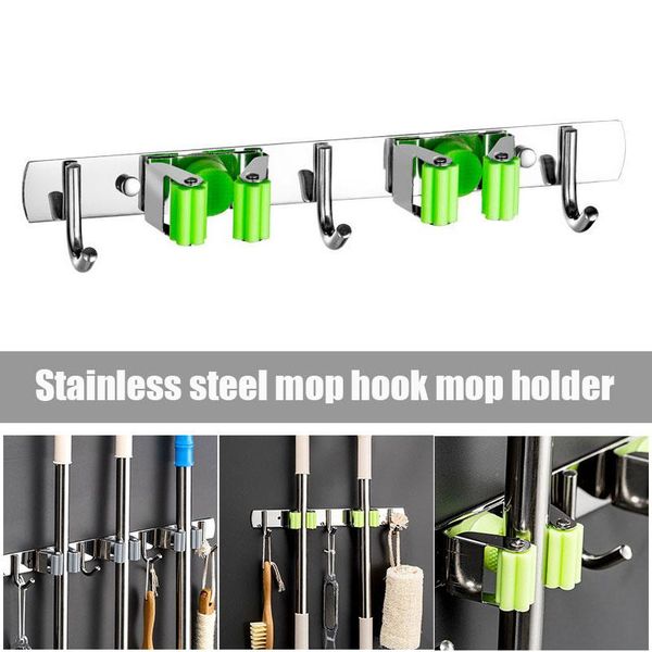 hooks & rails broom holder heavy duty practical clip mop organizer wall mount strong hook stainless steel powerful space saving hanger
hooks & rails broom holder heavy duty practical clip mop organizer wall mount strong hook stainless steel powerful space saving hanger