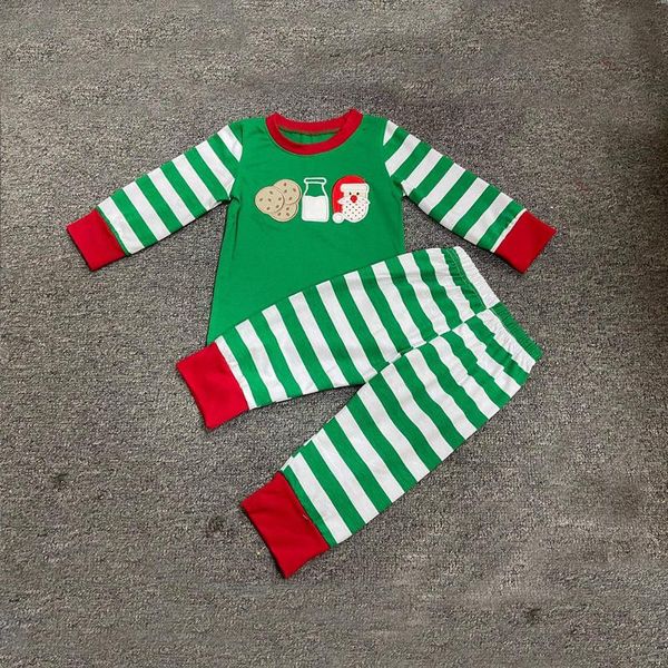 clothing sets autumn clothes green long sleeve and striped trousers christmas cookie milk old man's head embroidery boys, White
clothing sets autumn clothes green long sleeve and striped trousers christmas cookie milk old man's head embroidery boys, White