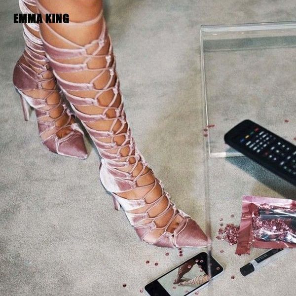 boots women high heels pink suede knee heel hollow out ladies cross-tied pointed toe stiletto long 2021, Black
boots women high heels pink suede knee heel hollow out ladies cross-tied pointed toe stiletto long 2021, Black