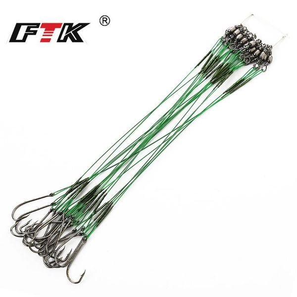 20pcs/pack steel wire leader with barrel swivel fishing accessory 12/16/20/23/25cm strong stainless ring hooks
20pcs/pack steel wire leader with barrel swivel fishing accessory 12/16/20/23/25cm strong stainless ring hooks