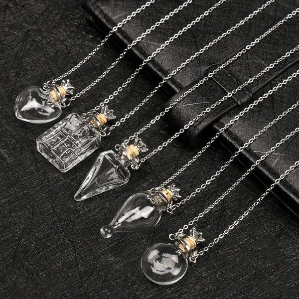 pendant necklaces gift keepsake water drop heart steel chain glaze vial necklace memorial jewelry essential oil perfume jewellery, Silver
pendant necklaces gift keepsake water drop heart steel chain glaze vial necklace memorial jewelry essential oil perfume jewellery, Silver
