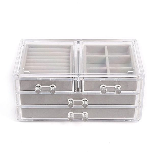 watch boxes & cases dustproof three-layer jewelry storage display box ring earring necklace case women pendants stand, Black;blue
watch boxes & cases dustproof three-layer jewelry storage display box ring earring necklace case women pendants stand, Black;blue