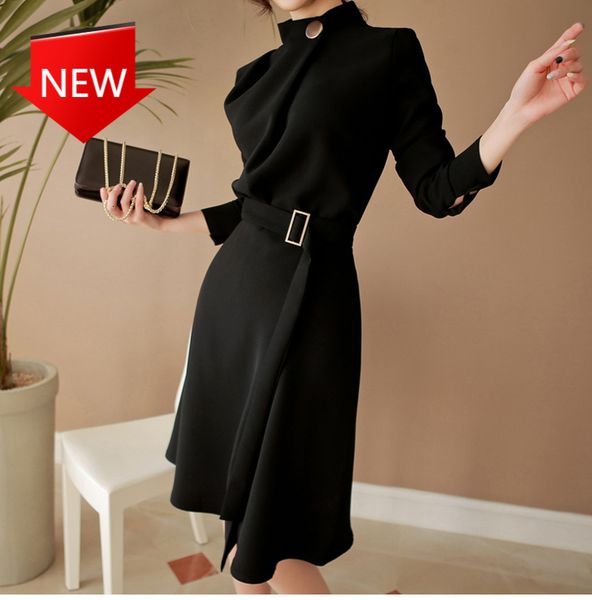 work black wine business party share dress arrival girly elegant button neck support with sleeve, Black;gray
work black wine business party share dress arrival girly elegant button neck support with sleeve, Black;gray