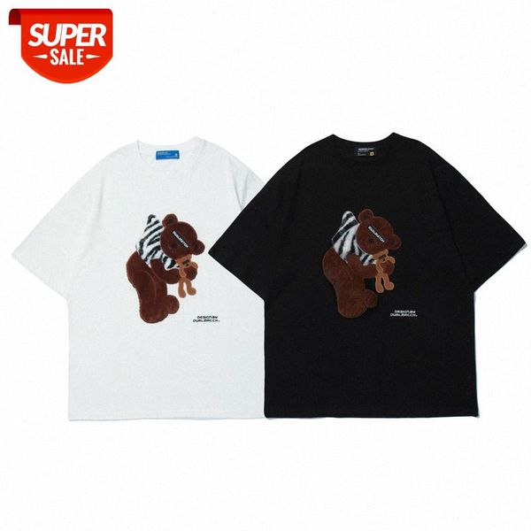 mansclot plush bear loose short sleeve t-shirt male half couple #ia0e, White;black
mansclot plush bear loose short sleeve t-shirt male half couple #ia0e, White;black