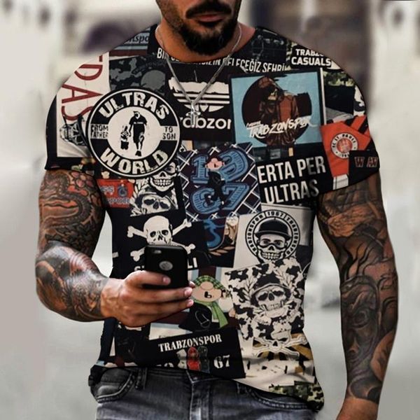 men's t-shirts 2021 summer men's 3d printed skull pattern fashion women's street punk harajuku style series, White;black
men's t-shirts 2021 summer men's 3d printed skull pattern fashion women's street punk harajuku style series, White;black