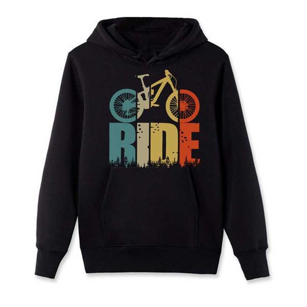 men's hooded sweatshirt, retro style, with zipper, designed for mountain bike enthusiasts, cyclists and, Black
men's hooded sweatshirt, retro style, with zipper, designed for mountain bike enthusiasts, cyclists and, Black