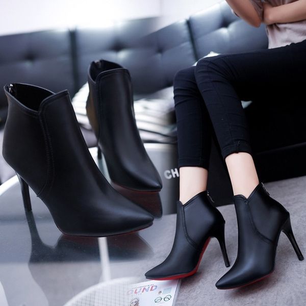 boots winter women bare high heels dress shoes pointed toe black red botas mujer thin pumps woman shoe z85c
boots winter women bare high heels dress shoes pointed toe black red botas mujer thin pumps woman shoe z85c