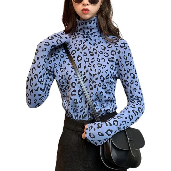 women's t-shirt streetwear women long sleeve high neck bottoming shirt leopard print pullover casual slim fit fashion clothes tee, White
women's t-shirt streetwear women long sleeve high neck bottoming shirt leopard print pullover casual slim fit fashion clothes tee, White