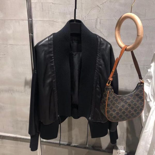women's leather & faux shzq genuine jacket ladies real lambskin coat for autumn and spring office lady outwear, Black
women's leather & faux shzq genuine jacket ladies real lambskin coat for autumn and spring office lady outwear, Black