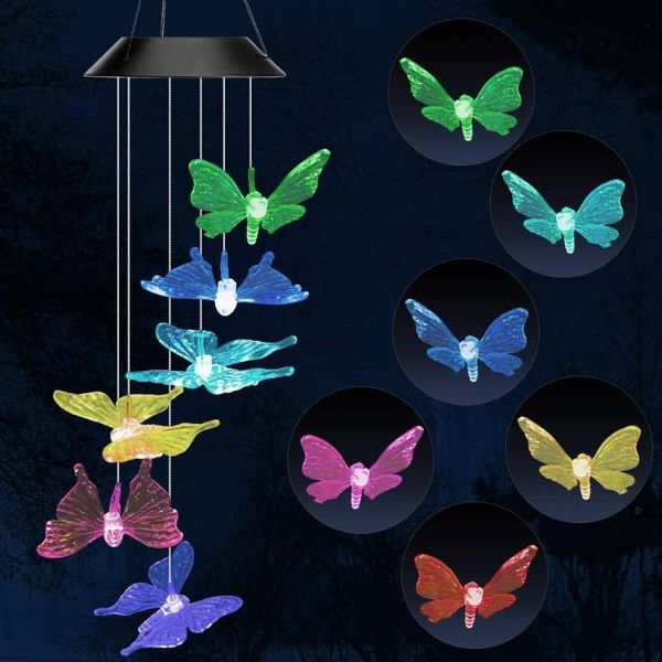 decorative objects & figurines color changing solar power wind chime crystal ball hummingbird butterfly waterproof outdoor windchime light f
decorative objects & figurines color changing solar power wind chime crystal ball hummingbird butterfly waterproof outdoor windchime light f