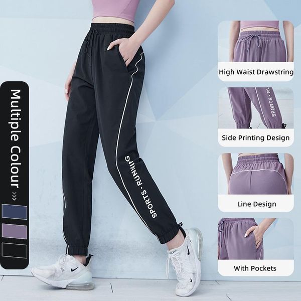 running pants women sweatpants drawstring training joggers quick dry breathable trousers loose slim yoga fitness outdoors slacks, Black;blue
running pants women sweatpants drawstring training joggers quick dry breathable trousers loose slim yoga fitness outdoors slacks, Black;blue
