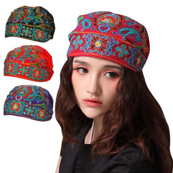 stingy brim hats 1pc women mexican style ethnic vintage embroidery flowers bandanas red print hat hair band winter women's accessories, Blue;gray
stingy brim hats 1pc women mexican style ethnic vintage embroidery flowers bandanas red print hat hair band winter women's accessories, Blue;gray