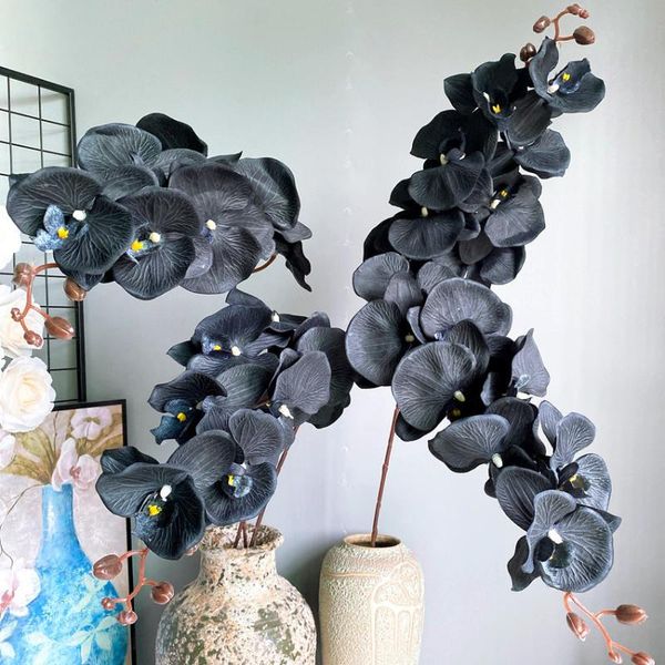 105cm large black butterfly orchid artificial silk flower phalaenopsis for wedding garden room decor flores artificiales decorative flowers
105cm large black butterfly orchid artificial silk flower phalaenopsis for wedding garden room decor flores artificiales decorative flowers