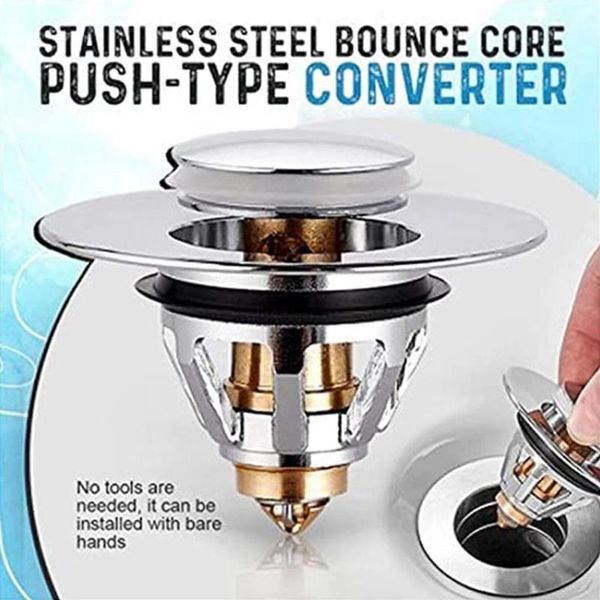 other bath & toilet supplies bounce core -up drain filter bathroom stainless steel push-type hair ser basin
other bath & toilet supplies bounce core -up drain filter bathroom stainless steel push-type hair ser basin