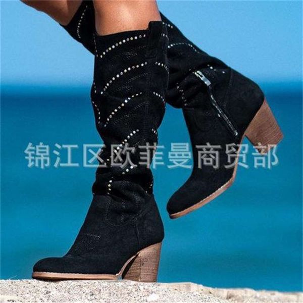 winter women's boots 40-43 large thick heels pointed, Black
winter women's boots 40-43 large thick heels pointed, Black