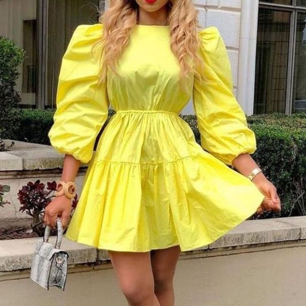 ethnic clothing round neck puff sleeve high waist loose casual swing fashion women's dress 20221 summer solid color oversize, Red
ethnic clothing round neck puff sleeve high waist loose casual swing fashion women's dress 20221 summer solid color oversize, Red