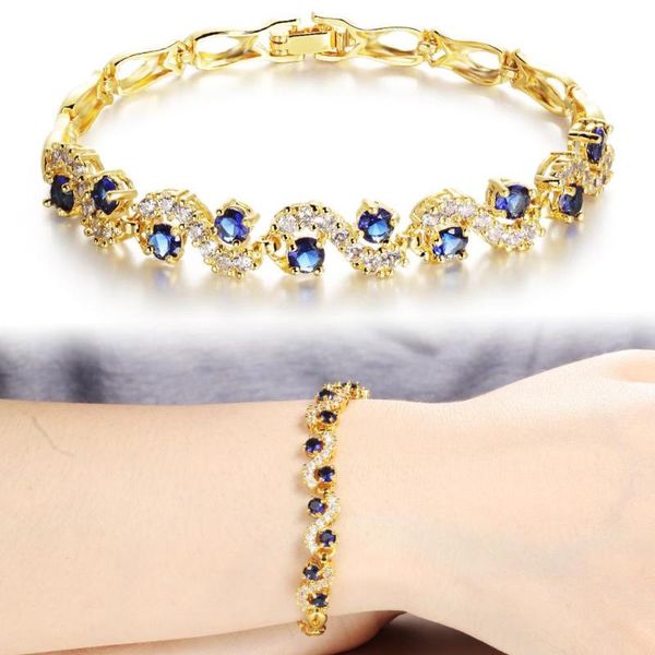 charm bracelets fashion luxury blue silver crystal bracelet for women zircon gold chain femme rhinestone bangles friends jewelry, Golden;silver
charm bracelets fashion luxury blue silver crystal bracelet for women zircon gold chain femme rhinestone bangles friends jewelry, Golden;silver