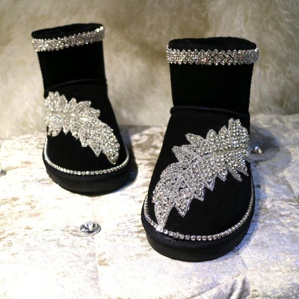 boots luxury women winter warm bling rhinestones glitter suede flat ankle snow for women's plush shoes 2021 botas mujer, Black
boots luxury women winter warm bling rhinestones glitter suede flat ankle snow for women's plush shoes 2021 botas mujer, Black