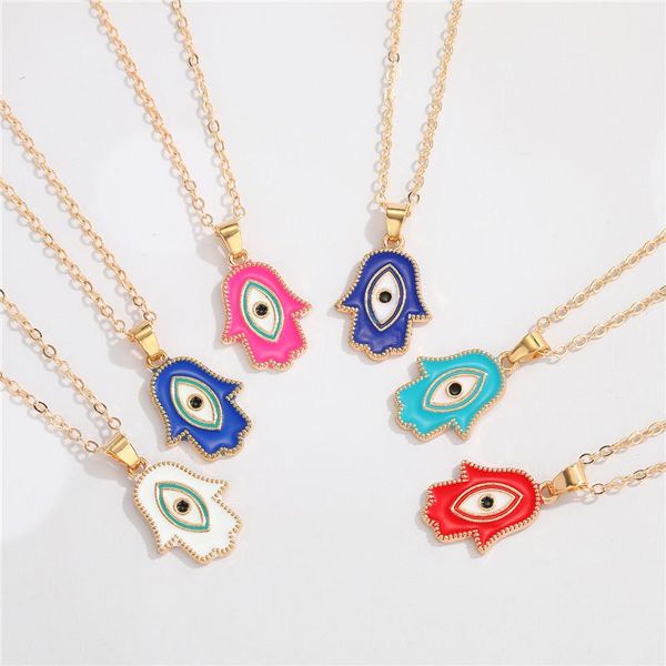 pendant necklaces 1pc ethnic colorful enamel hamsa fatima hand necklace for women bohemian vintage turkish evil eyes jewelry n227, Silver
pendant necklaces 1pc ethnic colorful enamel hamsa fatima hand necklace for women bohemian vintage turkish evil eyes jewelry n227, Silver