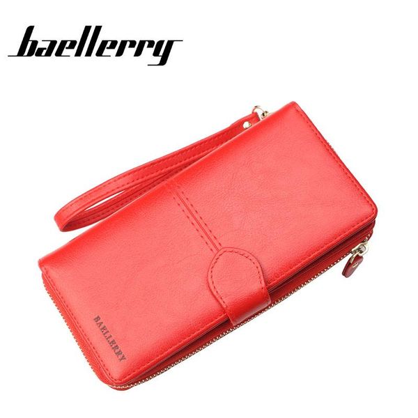 wallets central sewing line long wallet baellerry pu purse with rope for women, Red;black
wallets central sewing line long wallet baellerry pu purse with rope for women, Red;black