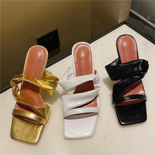 slippers 2021 women slides 9cm high heels mules fetish summer sandals lady platform hoof wedding prom quality gold shoes, Black
slippers 2021 women slides 9cm high heels mules fetish summer sandals lady platform hoof wedding prom quality gold shoes, Black