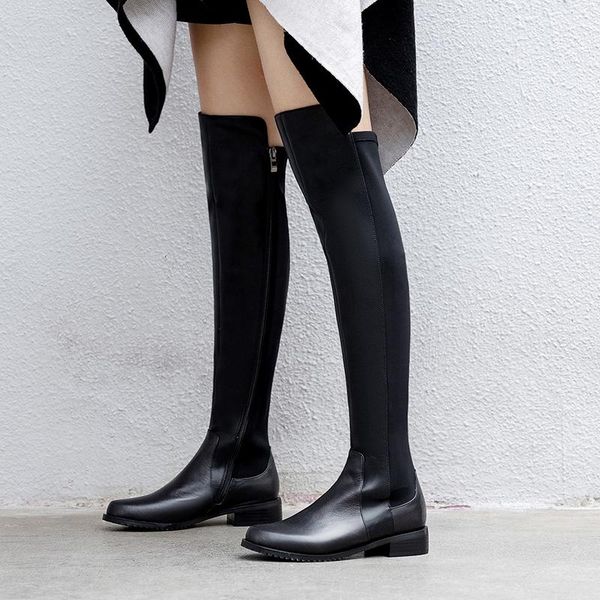 boots women 2021 winter stretch genuine leather over-the-knee long zipper dress shoes black
boots women 2021 winter stretch genuine leather over-the-knee long zipper dress shoes black