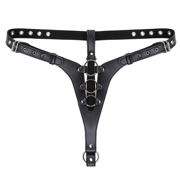 black panties women adjustable waistband t-back metal rings faux leather thongs lingerie briefs underwear clubwear women's, Black;pink
black panties women adjustable waistband t-back metal rings faux leather thongs lingerie briefs underwear clubwear women's, Black;pink