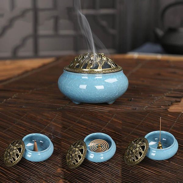 sachet bags ceramic incense burner copper cover antique alloy line sandalwood furnace buddhist house furnaces
sachet bags ceramic incense burner copper cover antique alloy line sandalwood furnace buddhist house furnaces