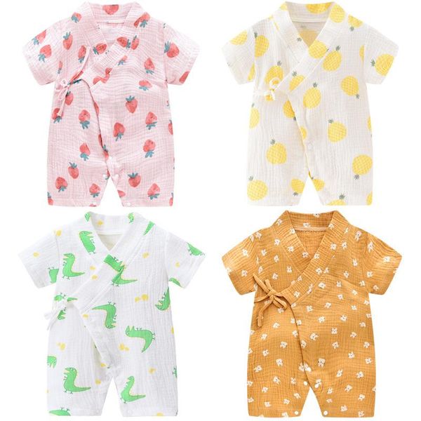 jumpsuits summer cotton cute baby rompers short sleeve kimono pajamas infant boys girls clothing children 0-24, Blue
jumpsuits summer cotton cute baby rompers short sleeve kimono pajamas infant boys girls clothing children 0-24, Blue