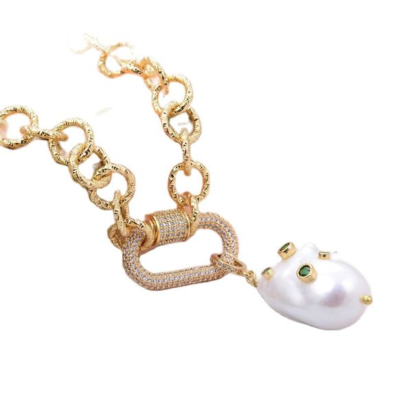 guaiguai jewelry cultured white keshi baroque pearl green cz pave gold color plated chain necklace handmade for women real gems stone lady f, Silver
guaiguai jewelry cultured white keshi baroque pearl green cz pave gold color plated chain necklace handmade for women real gems stone lady f, Silver