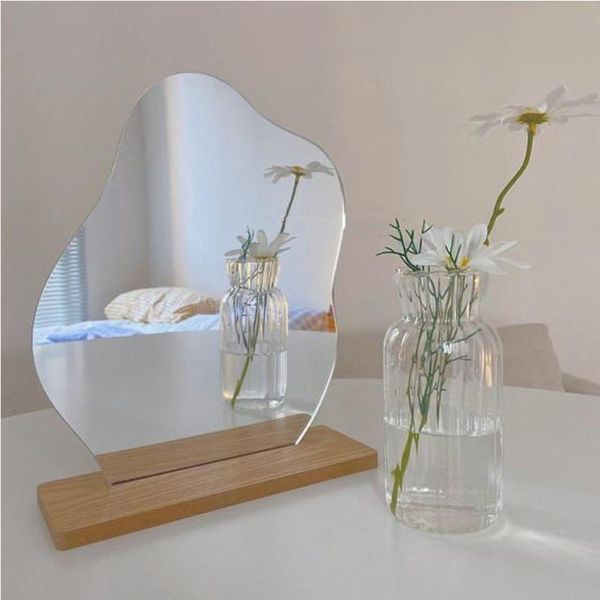 mirrors makeup mirror ins irregular acrylic decorative wooden base cosmetic beauty tool de maquillaje korean style drop
mirrors makeup mirror ins irregular acrylic decorative wooden base cosmetic beauty tool de maquillaje korean style drop